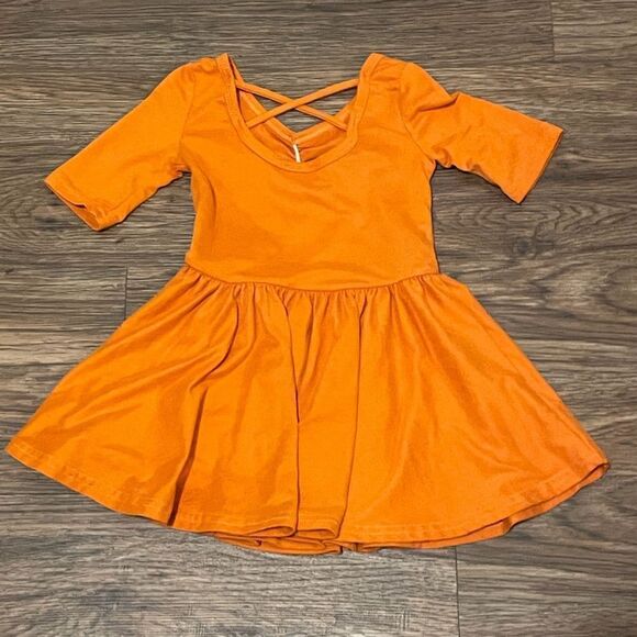 Dot Dot Smile 3 Ballerina Dresses Black / White Pink Skulls Orange Pumpkin 2T - Picture 11 of 12